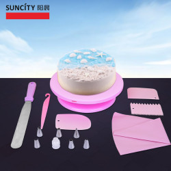 裱花台转盘10寸12寸大号加厚裱花袋裱花嘴套