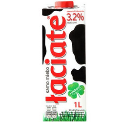 Laciate 兰雀 3.2%fat 全脂纯牛奶 1L*12盒 *3件