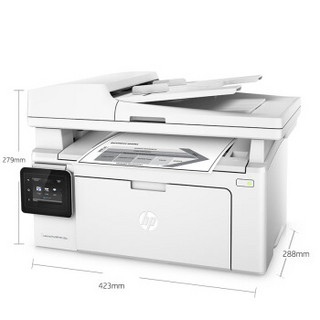 HP 惠普 LaserJet Pro MFP  M132fw 黑白激光一体机 (黑白激光、打印 扫描 复印 传真、A4、有线&无线，USB、鼓粉分离式硒鼓)