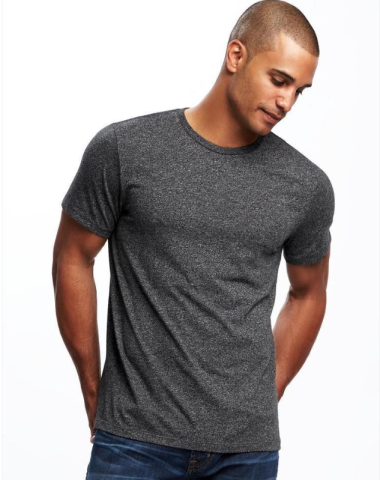 old navy 男士纯色圆领短袖t恤