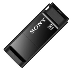 索尼(SONY) USM32X/B 精致系列3.0高速U盘 车载U盘 独立防尘盖设计优盘 32GB 黑色