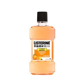 LISTERINE 李施德林 基础护理系列天然橙味漱口水 500ml+250ml