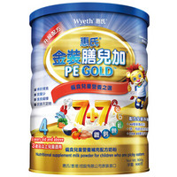 Wyeth 惠氏 新加坡原装进口 惠氏(Wyeth) 金装膳儿加奶粉(偏食宝宝) 4段(3岁以上)儿童奶粉 900g/罐