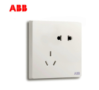 ABB 轩致系列 AF205 五孔插座 雅典白