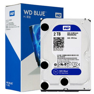西部数据 WD）台式机机械硬盘 WD Blue 西数蓝盘 SATA接口 3.5英寸内置台式硬盘2TB
