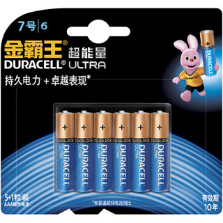 DURACELL 金霸王 超能量(M3) 7号电池 6粒装