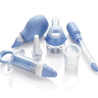 Nuby 努比 婴儿护理组合 吸鼻器喂药器耳垢清洁器6件套