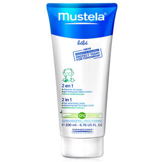 mustela 妙思乐 二合一 洗发沐浴露 200ml