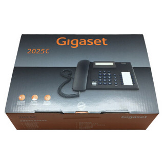 Gigaset 集怡嘉 原西门子品牌 电话机座机 固定电话 办公家用 高清免提 通话闭音 2025C黑色