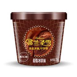 蒙牛 MENGNIU 蒙牛 蒂兰圣雪 低脂黑巧克力冰淇淋75g（3杯起售）