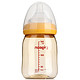 贝亲(Pigeon) 奶瓶 PPSU奶瓶 新生儿 宽口径PPSU奶瓶 婴儿奶瓶 160ml(黄色瓶盖) AA77 自然实感SS码奶嘴 *2件