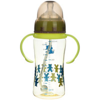 小白熊 宽口径PPSU奶瓶 300ml 棕绿色