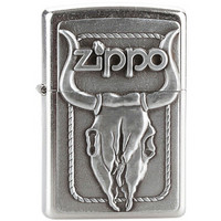 ZIPPO 之宝 生肖系列 20286 牛头骨打火机 银色
