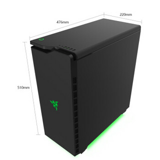 NZXT. 恩杰 H440 Razer雷蛇版 ATX机箱（单侧透）