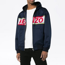 KENZO 男士LOGO印花连帽卫衣