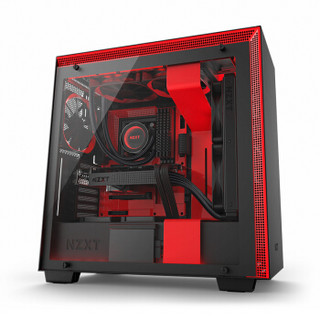 NZXT. 恩杰 H700i 黑红 ATX机箱（单侧透、智能控制、标配1把风扇）