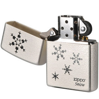 ZIPPO 之宝 拉丝纱铬 215916 铜雪花打火机 140.00g 银色