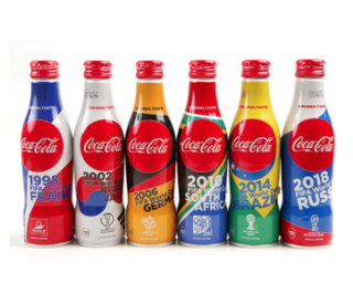 Coca Cola 可口可乐 碳酸饮料 20年世界杯限量款 日本版 250ml*6瓶