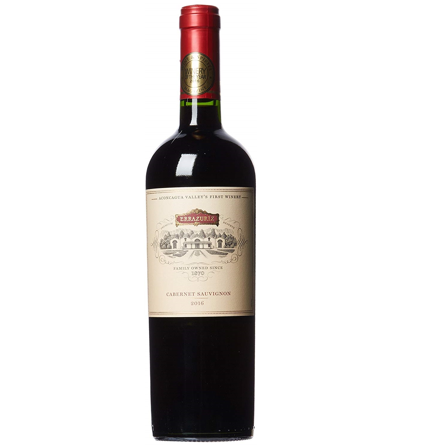 Vina Errazuriz 伊拉苏酒庄 premium reserve 特级珍藏赤霞珠干红葡萄酒 750ml