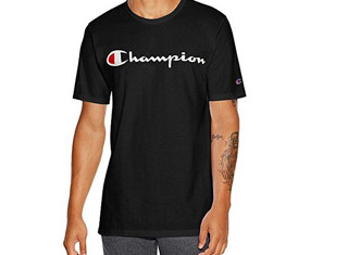 Champion 男士经典logo休闲T恤 