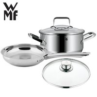 WMF 福腾宝 入门锅具3件套 不粘煎锅+浅炖锅+锅盖