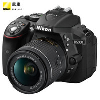  Nikon 尼康 D5300（DX 18-55mm f/3.5-5.6G VR+DX 55-300mm f/4.5-5.6G）单反相机套机 (APS-C、2416 万)