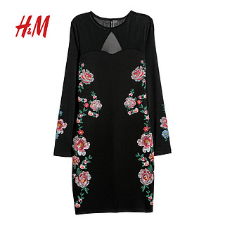 H＆M HM0573378 女士刺绣连衣裙 34