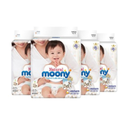 moony 尤妮佳 Natural 皇家系列 婴儿纸尿裤 M64 *4件