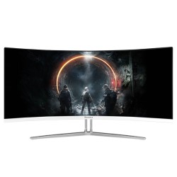 航嘉(Huntkey) X3481CK 34英寸显示器 准4K曲面三星屏100hz电竞游戏电脑显示屏