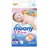 moony 尤妮佳 婴儿纸尿裤 S84片 *4件