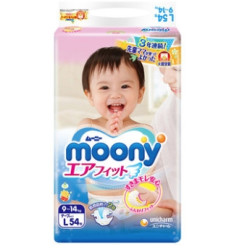 moony 尤妮佳 婴儿纸尿裤 L54片 *4件