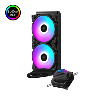 PCCOOLER 超频三 偃月240RGB 一体式CPU水冷散热器（多平台、兼容4厂主板RGB灯效）