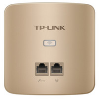 TP-LINK 普联 TL-AP300I-PoE 300M无线面板式AP 薄款 (香槟金色)