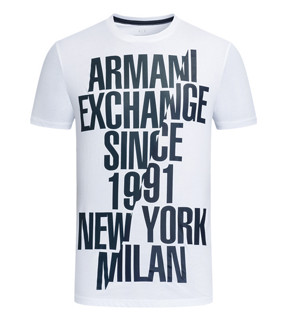 Armani Exchange 00003226093 男士印花针织T恤