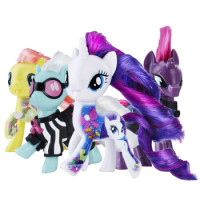 Hasbro 孩之宝 小马宝莉 四只装 紫悦+碧琪+天琴心弦+珍奇 *3件 +凑单品