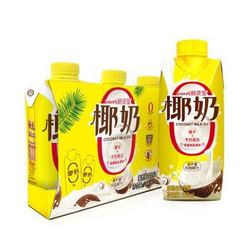 格凌宝 椰奶椰子汁饮料 330ml*3瓶 含蛋白质椰汁椰子水 *2件