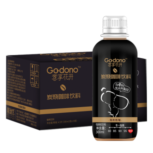 Godono 意享花开 炭烧咖啡饮料 300ml*15瓶