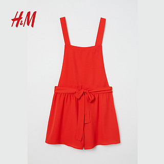 H＆M DIVIDED HM0612730 女士吊带连身短裤 黑色 36