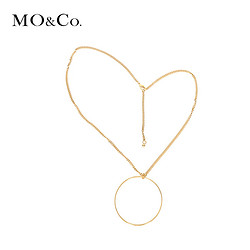 Mo&Co. MA171JEW004 简约几何圆环项链