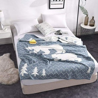 婉寇 四层纯棉纱 无填充纯棉花被子 150*200cm