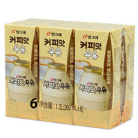 Binggrae 宾格瑞 咖啡味牛奶饮料 200ml*6盒