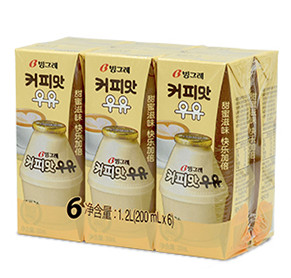 Binggrae 宾格瑞 咖啡味牛奶饮料 200ml*6盒