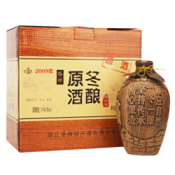 塔牌 绍兴黄酒 2009年手工冬酿原酒 半干型 1.5L*2瓶 *2件
