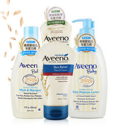 Aveeno 艾惟诺 四件套礼盒装 （洗护354ml+润肤乳354ml+润肤乳225ml+手霜100g）