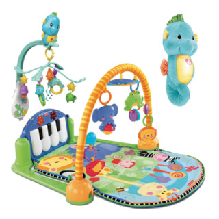 Fisher-Price 费雪 早教益智玩具 健身器W2621+床铃DFP12+海马DGH82