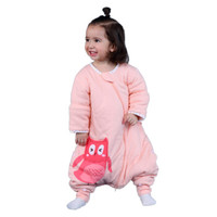  misslele 米乐鱼宝宝秋冬厚夹棉睡袋 呆萌鹰 90码