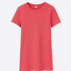 UNIQLO 优衣库 SUPIMA COTTON 403637 女士罗纹圆领T恤