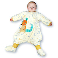  misslele 米乐鱼 宝宝双层3段分腿睡袋 袋鼠妈妈 110码