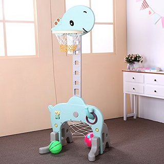 ORANGE ELEPHANT 橙象 儿童篮球架玩具 可升降 (蓝色)