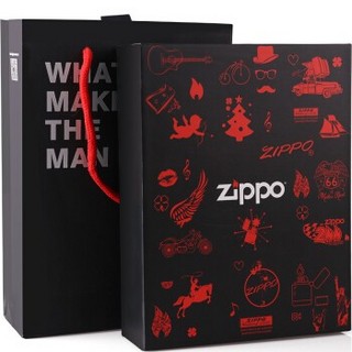 ZIPPO 之宝 礼盒套装（133ml小油+6粒装火石+礼盒包装+手提袋）